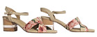 NEW  Ladies VANELI Beige Floral Leather Sandal Heels Shoes 9 1/2 M 9.5 Orig $175 — photo 5