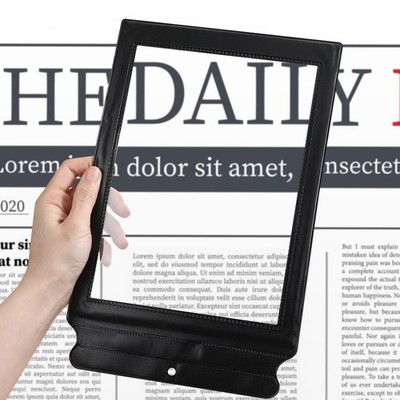 3X Full Page Magnifying Glass Handheld Book Magnifier for Reading Small Prints