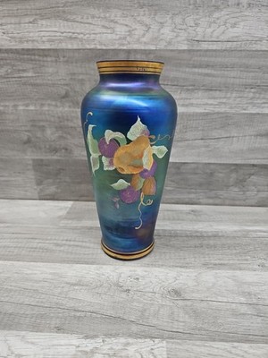 Fenton Blue Favrile Pear Art Glass 1991 Ltd Ed 23/850 10.5in