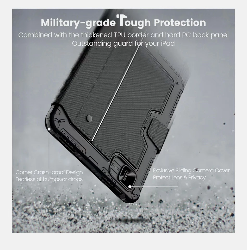 Nillkin iPad A16(第 11 代)/第 10 代保护壳带可拆卸键盘 2022 2025 — 第 3/4 张图片