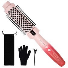 Thermal Brush Blowout Curling 30s Fast Heated Round Brushes 1.5 Inch Pink Red