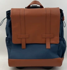 Francine Collections Wheels Up Rolling Laptop Backpack Navy BKBUDGRL_SM-NVY