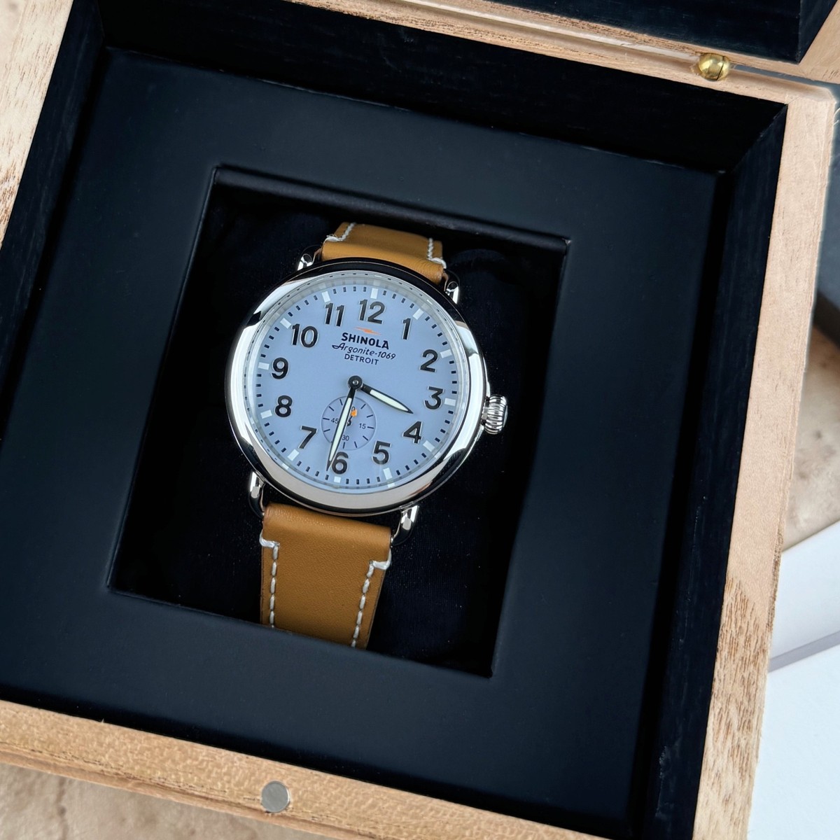Shinola Runwel Slate Blue Dial 41mm Argonite 1069 Quartz Men's