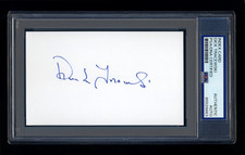 DICK TRACEWSKI SIGNED MINT INDEX CARD PSA/DNA AUTO LA DODGERS 1963 1965 WSC