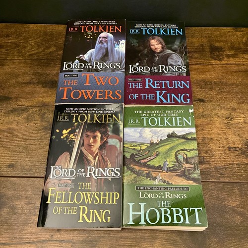 Lord Of The Rings JRR Tolkien 4 Ballantine Paperback Books Hobbit 1994 ...