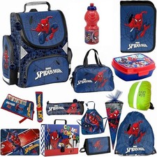 Spiderman Schulranzen für Jungen 14er-Set - Schul-Rucksack Federmäppchen