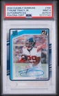 2024 Panini Clearly Donruss Football Ice Tyrone Tracy Jr. #100 PSA 9