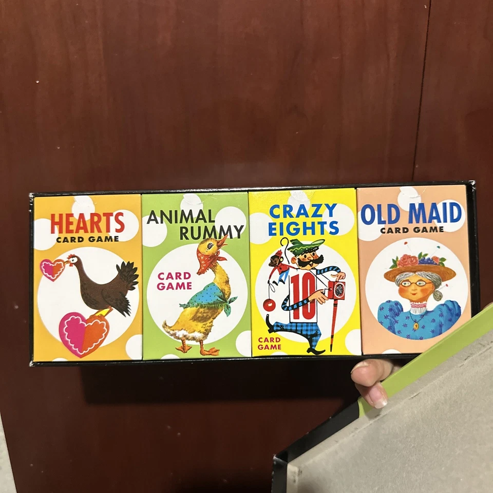 Thinkfun 4 Children’s Card Games - Old Maid, Rummy, Hearts, & Crazy Eights 2002 - Image 3 of 3