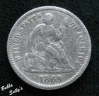 1869-P Seated Liberty Half Dime — photo from another recent sale