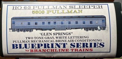 Branchline 5608 6-3 Pullman ''Glen Springs'' passenger car unopened kit.