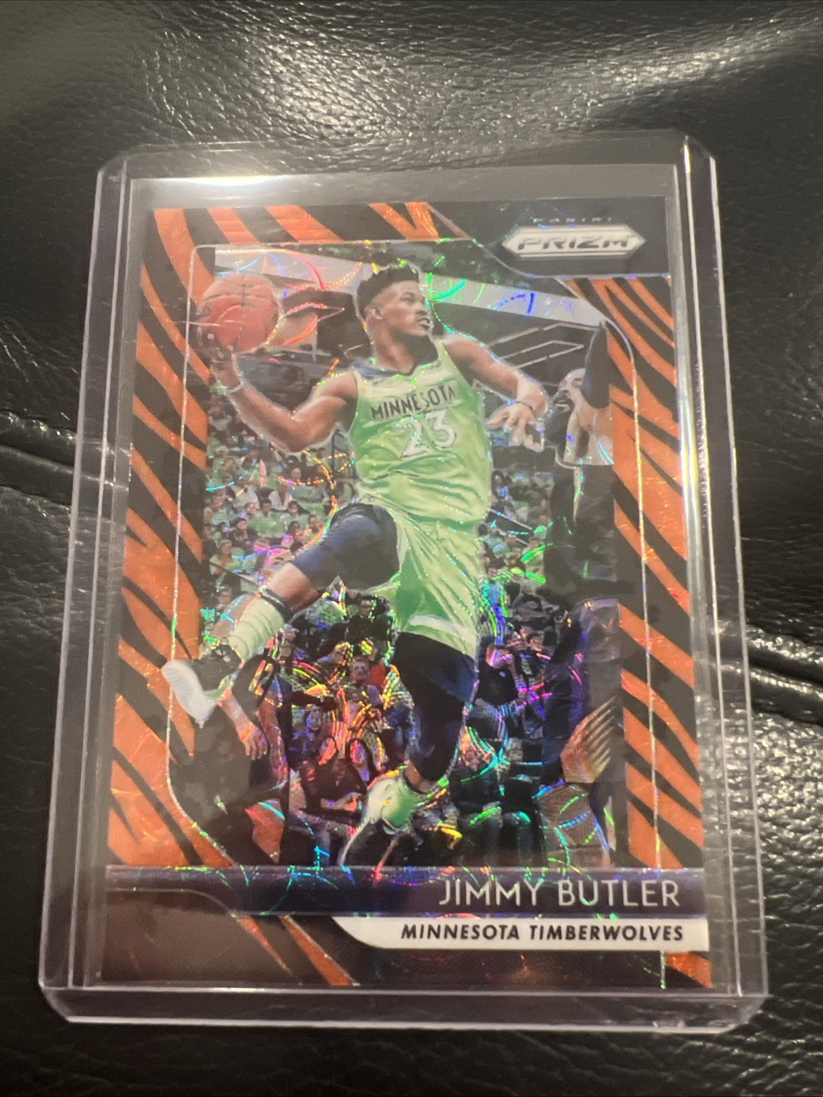 2018 Panini Prizm Jimmy Butler Choice Tiger Stripe #67