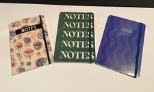 Set of 3 Hardcover Journals 5.5x8.25 Blank Journal/Notebooks