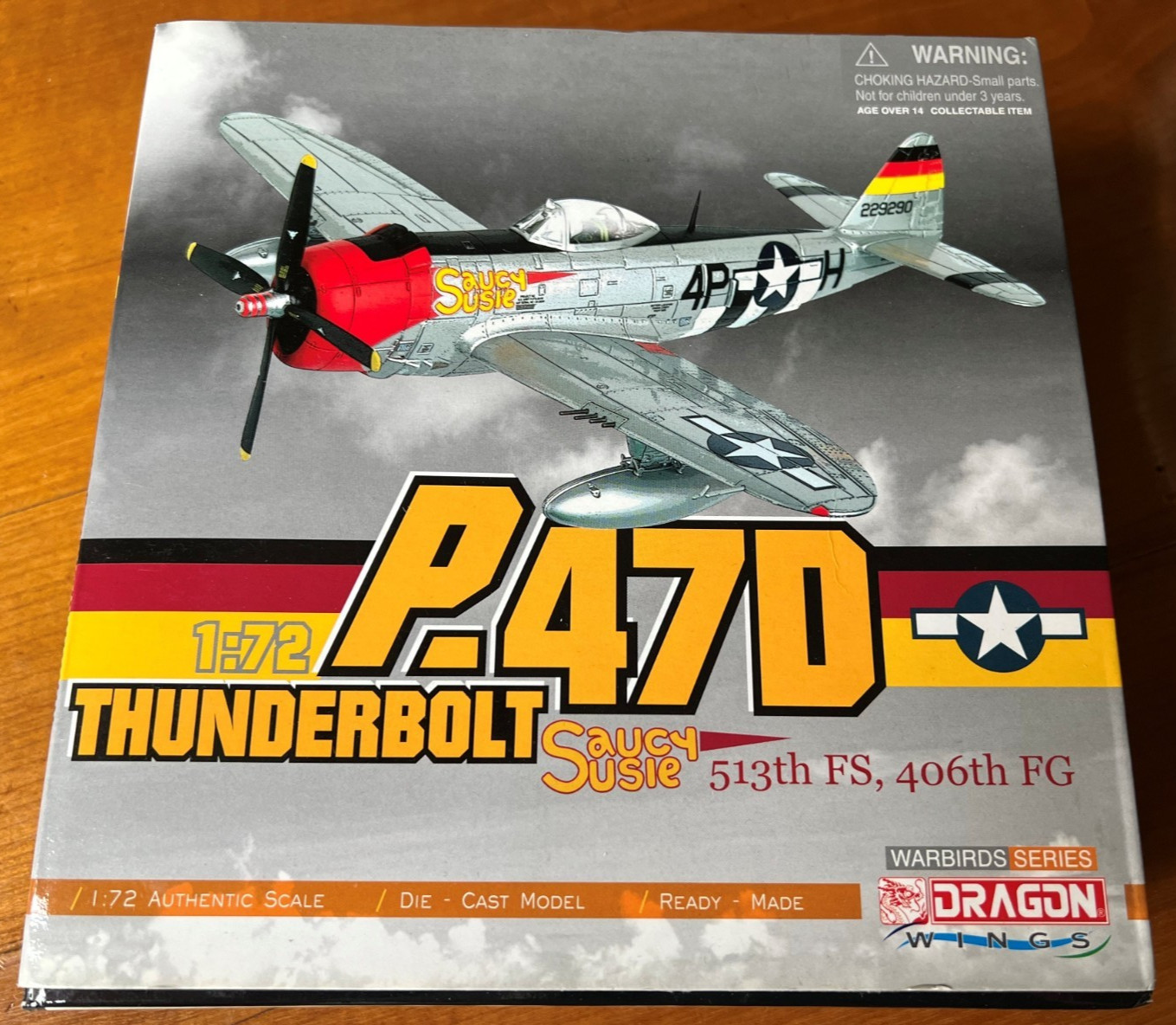 Maquette d'avion P-47D Thunderbolt Saucy Susie 1/72 Dragon Wings MIB