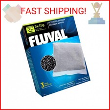 Fluval C2 Activated Carbon, Replacement Aquarium Filter Media, 3-Pack, 14011