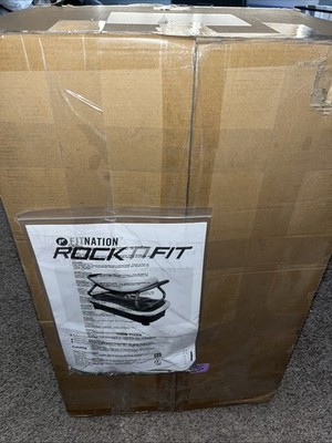 FITNATION Rock N' Fit by Echelon Vibrating Exercise Machine, Black, New OPEN BOX