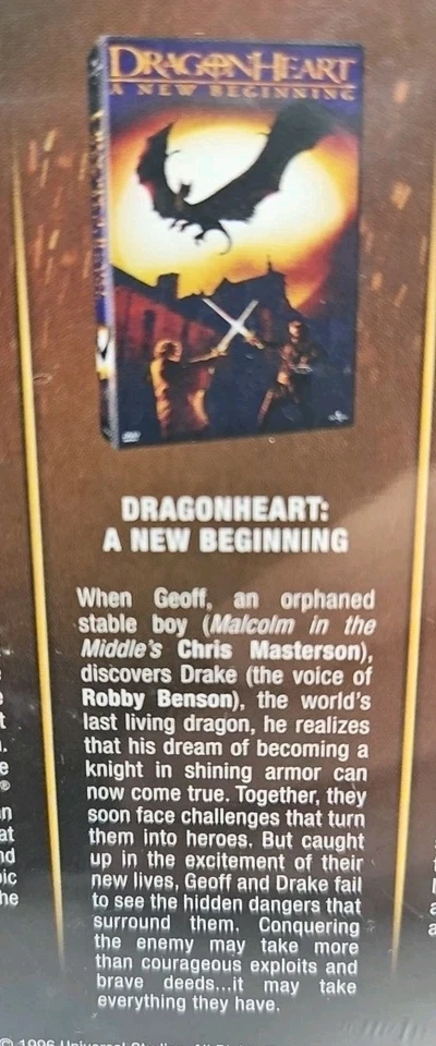 Dragonheart: 4-Movie Collection (DVD, 2017) Dennis Quaid, Jason Isaacs - Image 4 of 4