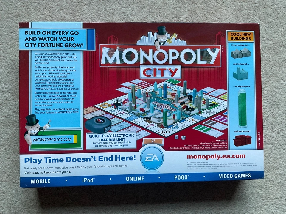 Hasbro Monopoly City Edition Board Game with 80 3D Buildings *GREAT CONDITION* - Image 2 of 4