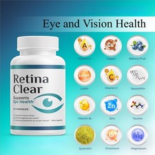 Retina Clear Vision Support Supplement ? Eye Health Formula with Lutein, Zeaxant