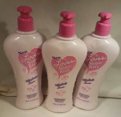 Love's Sugar Kiss Moisturizing Lotion With Shea 12 oz x 3