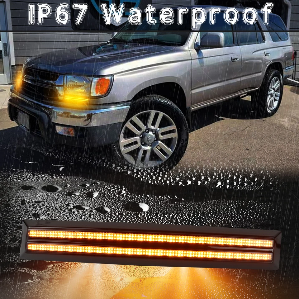 Faro delantero lateral luz de circulación diurna con giro antiniebla para Toyota 4Runner 96-2002 Foto 3 de 4