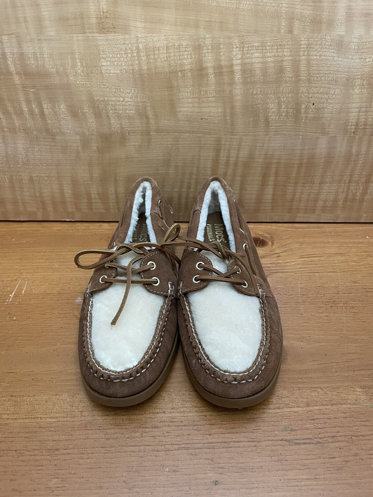 SAOLA GH BASS 9 Scarpe da barca Hampton Shearling foderate da uomo Marrone