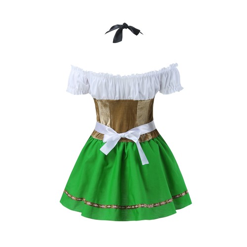 Oktoberfest Damen Kostüm Kleid Dirndl Traditionelles deutsches Bierfest - Bild 7 von 8
