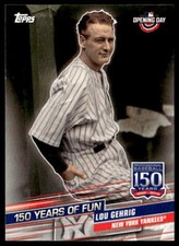 2019 Topps Opening Day #YOF-3 Lou Gehrig 150 Years of Fun