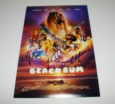 THE BEACH BUM CAST SIGNED 12x18 MOVIE POSTER COA x4 ISLA FISHER MARTIN LAWRENCE