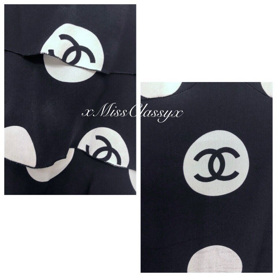 ✨Authentic Vintage Rare CHANEL 97P Runway CC Logo Polka Dot ✨Authentic Vintage Rare CHANEL 97P Runway CC Logo Polka Dot