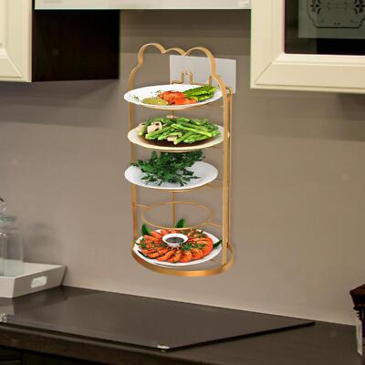 Side Dish Storage Rack Rooms Decor Industrial Layer Kitchen