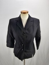 Dressbarn Women's Black Blazer Jacket 4