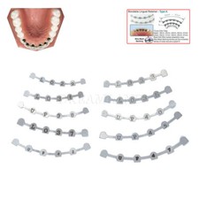 2 Pcs Dental Orthodontic Universal Retenedor Lingual Retainer Splits Mesh Base
