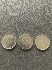 Top !! 3 verschiedene  1 Gulden M&uuml;nzen Niederlande  1973 1980 1982