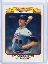 2023 TOPPS HERITAGE BERT BLYLEVEN 1974 BASEBALL FLASHBACKS #BF-5 TWINS HOF