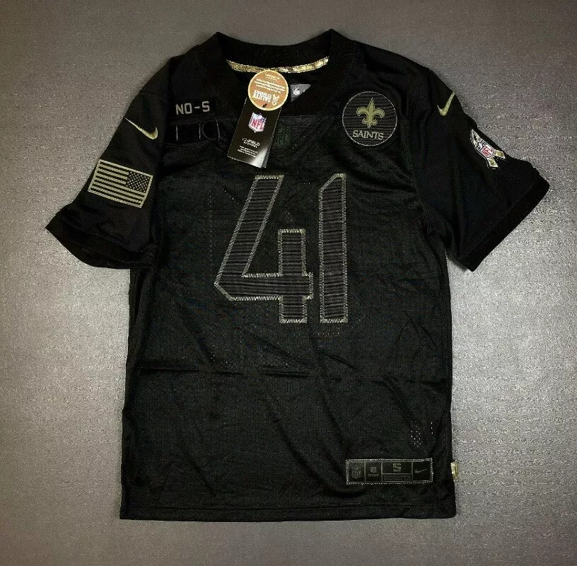 Nike New Orleans Saints Alvin Kamara Salute To Service Black Jersey Sz  Youth M | eBay