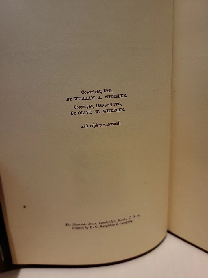 An Explanatory and Pronouncing Dictionary Wheeler, William A. 1894 Ex-Library - Image 3 of 4