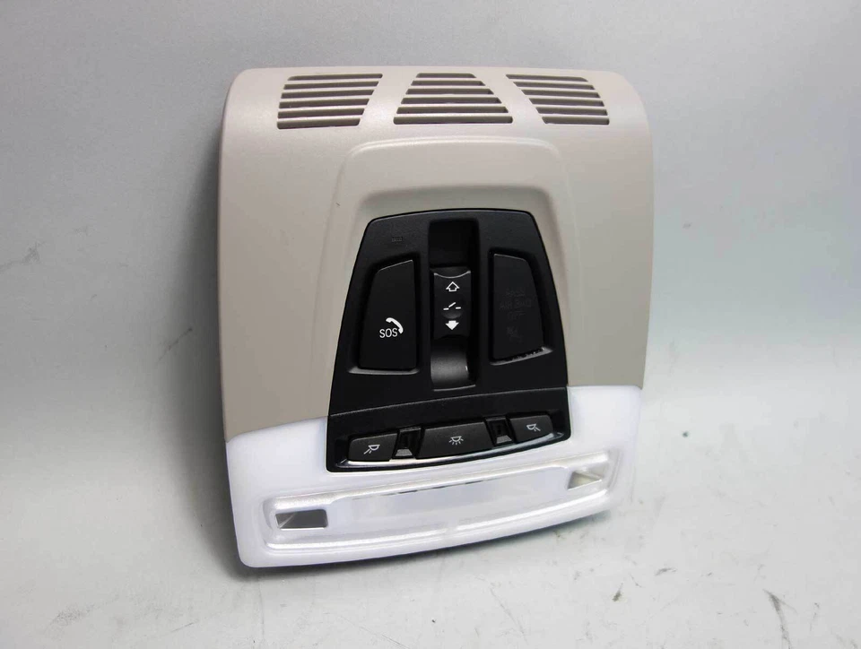 BMW F30 2012-2017 serie 3 serie 2 techo delantero mapa luz interruptor unidad gris OEM Foto 3 de 4