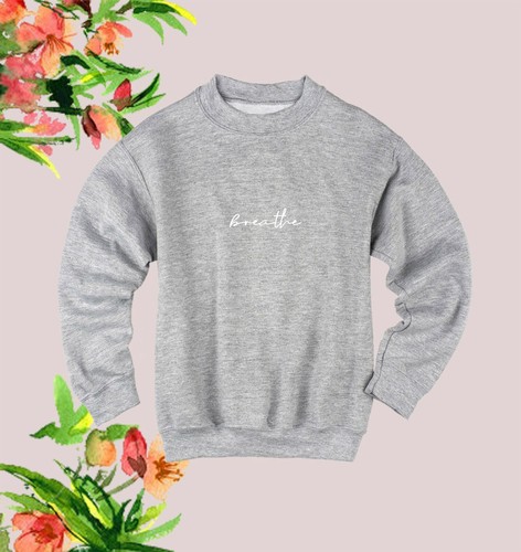 WOMENS SLOGAN JUMPER SWEATER SWEATSHIRT 