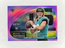 2021 Playoff Trevor Lawrence Behind the Numbers Pink Prizm Rookie RC #BTN-TLR