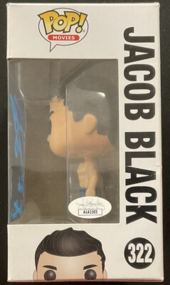 TAYLOR LAUTNER Signed Autographed Funko POP 322 Jacob Twilight