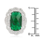 Deep Green Cocktail Crest Ring Size 5 — photo 4