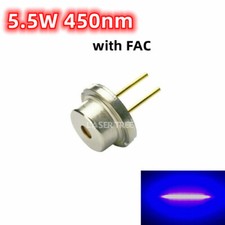 5.5W 450nm Blue Laser Diode with FAC Compressed Spot Technology Linear Beam Spot