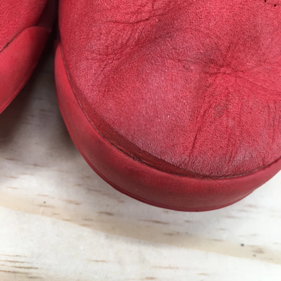 Zapatos Reebok para mujer 5,5 estilo libre zapatillas altas con cordones cómodos cuero rojo Foto 4 de 4