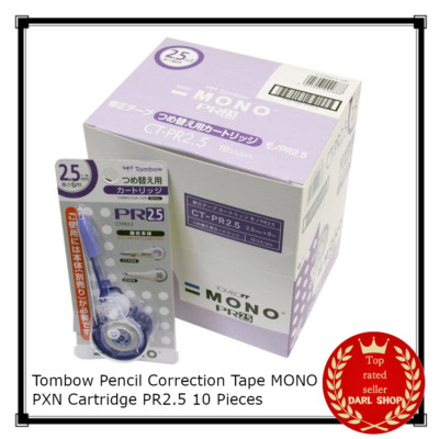 Tombow Pencil Correction Tape MONO PXN Cartridge PR2.5 10 Stück CBP