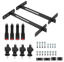4 Retractable Golf Cart Seat Belts And Bracket Kit Fit For Ezgo Yamaha Club Car