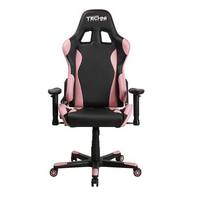 Ergonomic High Back Racer Style PC Gaming Chair with Removable Head Rest Pillow