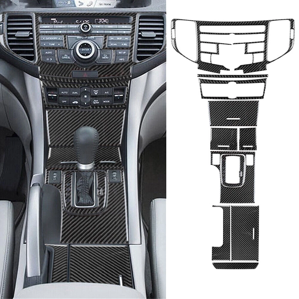 36pcs Carbon Fiber Full Kits Interior Trim Set For Acura TSX 2009-14 - Image 4 of 4