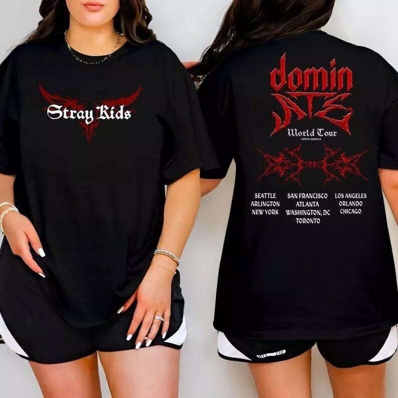 Stray Kids DominATE World Tour US 2025 Unisex Shirt | eBay