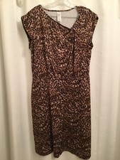 Leopard Print Dress New Size L