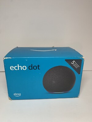 Amazon Echo Dot 5th Gen Smart Speaker, Bigger Sound w/Alexa - New, Box Flaws